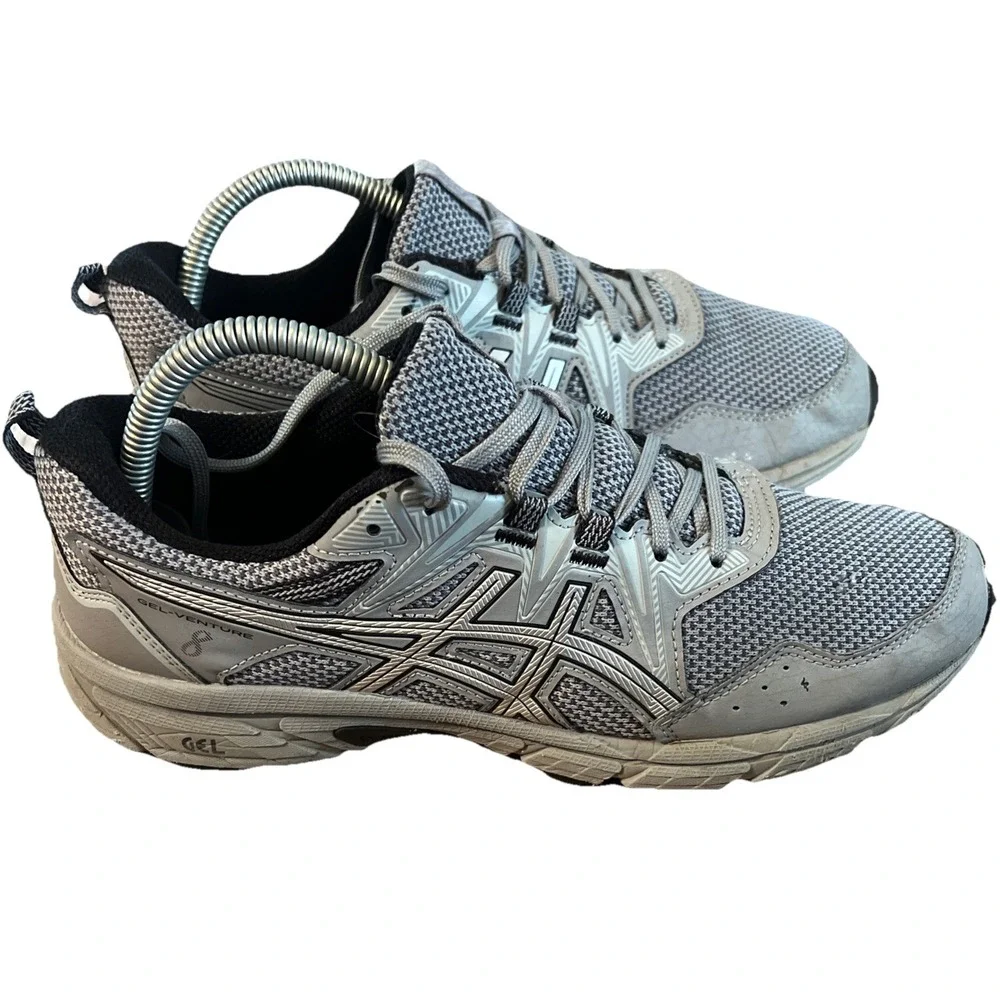 ASICS‎ Women's Gel-Venture 8 Running Shoes Grey/black/silver 9 US